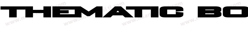 TheMatic Bold字体转换